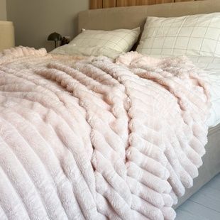 Плед Плюш Королівський рожевий 160х220